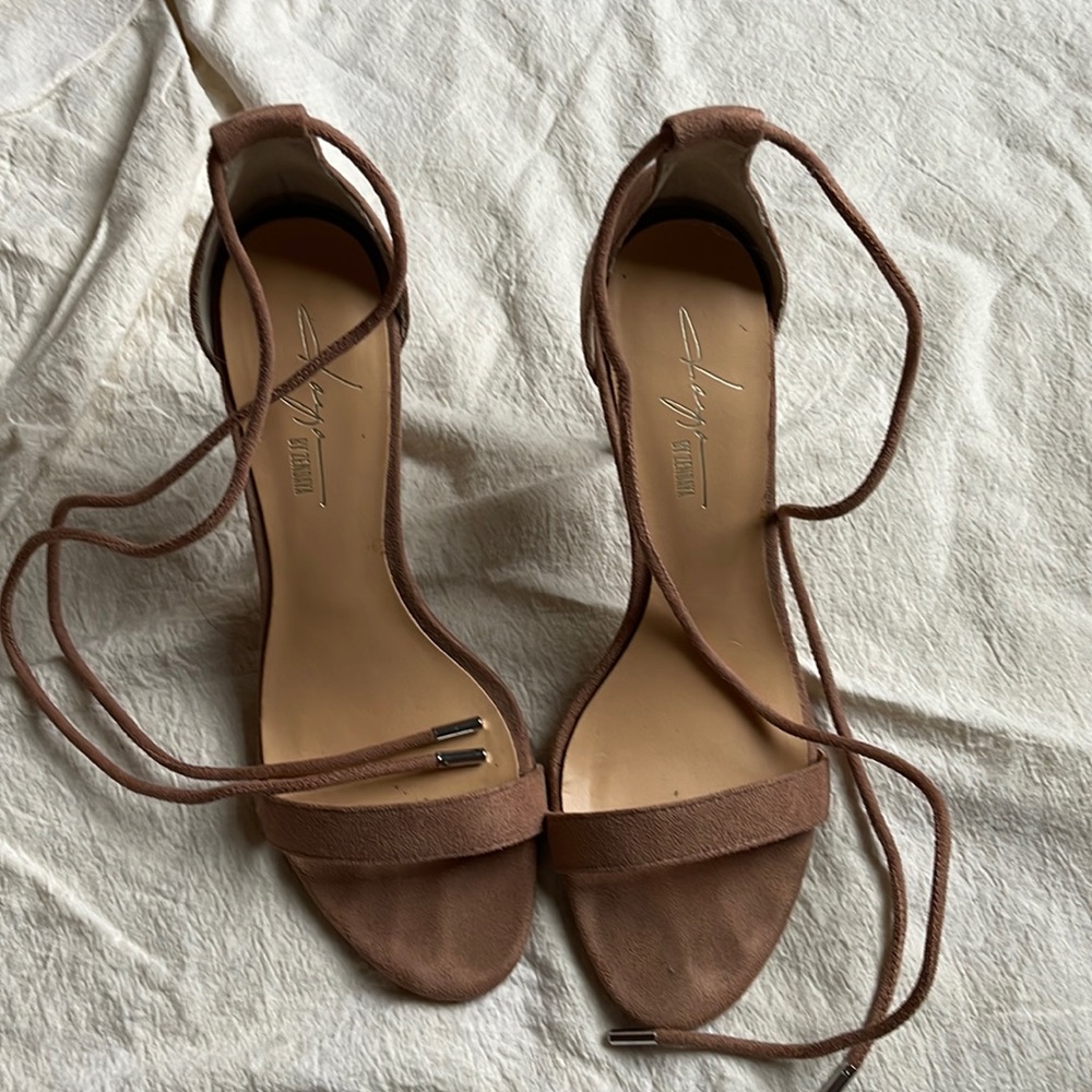 Strappy ankle lace up Heels